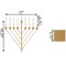 Nine Branch Electric Chabad Judaica Chanukah Menorah with LED Candle Design Candlestick